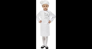 Smiffys - David Walliams Deluxe Demon Dentist Kinder Kostuum - Kids tm 9 jaar - Wit
