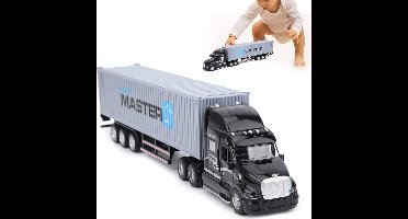 Vrachtwagen transporter met oplegger 40FT - Container Master - speelgoed wagen (34.5cm)