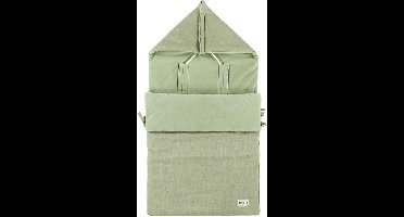 Trixie voetenzak baby Bliss Sage groen - warme kinderwagen accessoire.