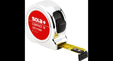 SOLA Rolbandmaat 8mtr Compact M COM8 Magnetische eindhaak EG-Klasse 2 SB - 50520801