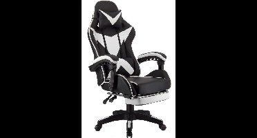 ApexArte® Ergonomische Bureaustoel - Bureaustoelen voor Volwassenen en Kinderen - Gaming Stoel - Chair Kantelbaar - Wit en Zwart