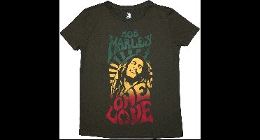 Bob Marley - One Love Gradient Dames T-shirt - S - Groen