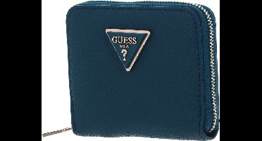 GUESS Portemonnee Meridian Small Zip Around Wallet Teal Petrol