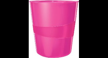 Papierbak Leitz WOW 15liter roze