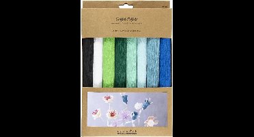 Creativ Company Crêpepapier Blauw en Groen harmonie 8 vel