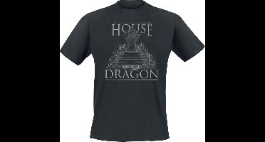 Game of Thrones House of the Dragon T-shirt zwart L Katoen - Fan merch, Film, TV-series