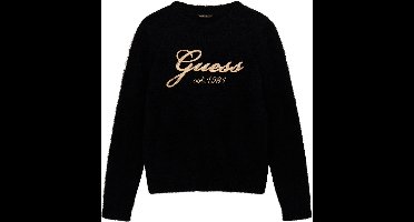 Guess Girls Sweater Logo Zwart - Maat 164