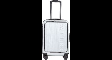 VALENTINO met laptopvak Lexplor Carry On Trolley Silver Zwart 56cm