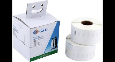 G&G Etiketten Compatibel vervangt DYMO 99012, S0722400 36 x 89 mm Thermisch papier Wit 520 stuk(s) Permanent hechtend A