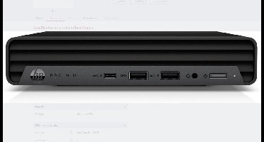 HP Pro Mini 400 G9 - i5-13500T - 16GB - 512GB SSD - Wifi/BT- Geen besturingssysteem - QWERTY US/int toetsenbord