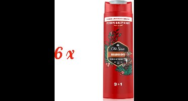 Old Spice Bearglove 3-In-1 Hair&Body en - Voordeelverpakking 6 x400 ml -Shampoo - Douchegel en Gezicht 400ml