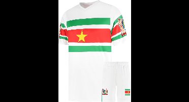 Suriname Voetbaltenue - Voetbal Tenue Kinderen - Shirt en Broekje - Jongens en Meisjes - Volwassenen - Heren en Dames - Maat XXXL