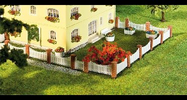 Faller - Voortuinhekje, 385 mm - modelbouwsets, hobbybouwspeelgoed voor kinderen, modelverf en accessoires