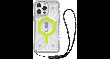 UAG Hoesje Geschikt voor iPhone 16 Pro Max Hoesje - UAG Pathfinder Clear MagSafe Bundle - geel