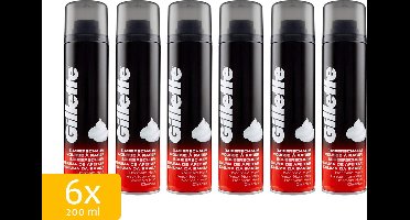 Gillette Scheerschuim normale huid - 6 x 200ml - voordeelverpakking