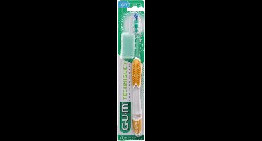 GUM Technische Tandenborstel+ 490 (Kleur : Geel)