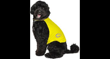 Nightwalk Safety Vest - Ruglengte 35 cm - Veiligheidsvest hond - Hondenvest - Veiligheidshesje Hond - Fluo Hond - Reflecterend veiligheidshesje - Maat M - Geel