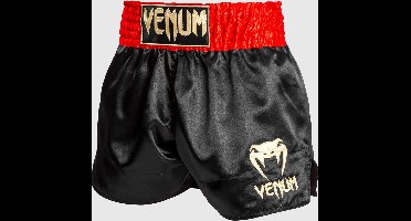 Venum Classic Muay Thai Shorts Zwart Rood Goud - M