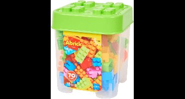 Abrick Bouwblokken Jungle in Opbergbox, 70dlg.