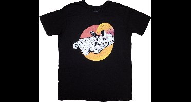 Disney Star Wars - Millennium Falcon Twin Suns Heren T-shirt - L - Zwart