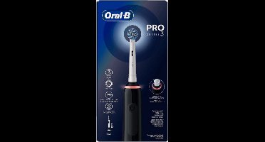 Oral-B PRO 3 3000 – Elektrische Tandenborstel – Zwart – Sensitive Clean