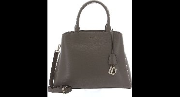 DKNY Leren Schoudertas Handtas Paige Satchel Bag Toffee Bruine