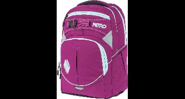 NITRO Schoolrugzak Rugzak Daypacker Collection Superhero Backpack 30L Grateful Pink Roze