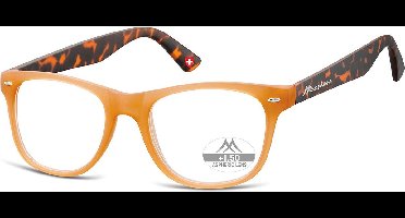 Montana Leesbril MR67G Caramel / Turtoise Sterkte +2.00