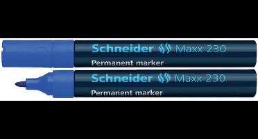 marker Schneider Maxx 230 permanent ronde punt blauw doos met 10 stuks