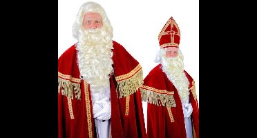 Baardstel Sinterklaas met vaste snor online kopen.