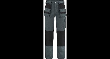 EM Workwear Werkbroek 100% katoen grijs-zwart maat 44