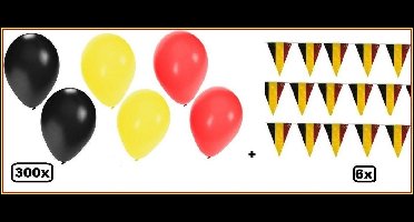 WK Pakket Belgie 300x ballonnen en 6x vlaggenlijn