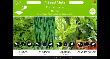Buzzy® Zaadmatjes Kruiden 4 matjes