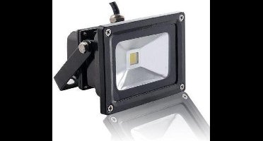 10W LED Schijnwerper Warm Wit - zwarte behuizing - 3000K