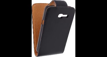 Xccess Leather Flip Case Samsung Galaxy Trend Lite S7390 Black