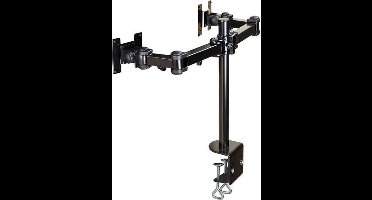 DESQ® Dubbele Monitorarm| 2 schroefs-Tafelklem | 12 kg Draagkracht