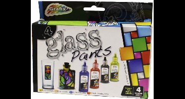 Grafix Glasverf 4 kleuren