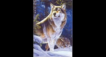 Legpuzzel - 500 stukjes - Wolf Op wacht