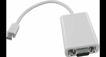 Dolphix - Mini DisplayPort male naar VGA female Adapter - 25cm - Wit