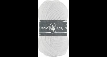 Durable Cosy Fine - acryl en katoen garen - White, wit 310 - 5 bollen