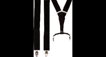 Bretel luxe zwart met leder