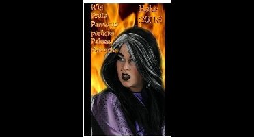 Heksen pruik met strings