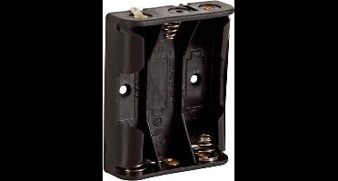 Batterijhouder Voor 3 X Aa-Cel (Voor Soldeerlippen)
