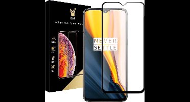Screenprotector geschikt voor OnePlus 7 - Tempered Glass Gehard Glas - Full Screen Cover Volledig Beeld - iCall