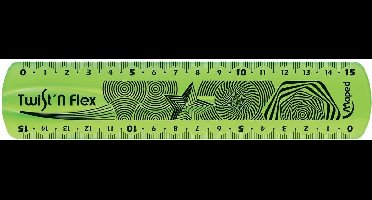 Maped Plastic Lat 15cm Twist'n Flex