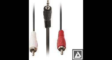 3.5mm Jack RCA aux kabel 1,5M  voor Mediaplayers, tablets, smartphones