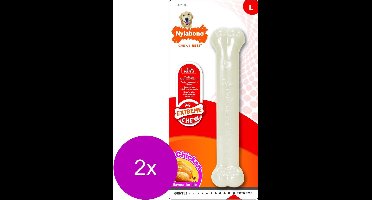 Nylabone Durachew Bone Giant L - Hondenspeelgoed - 2 x Wit