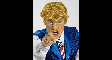 Amerikaanse president pruik voor volwassenen - Verkleedpruik