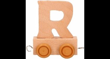 Houten letter trein R