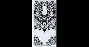 Shop4 - Geschikt voor Nokia 2.1 (2018) Hoesje - Zachte Back Case Mandala Zwart